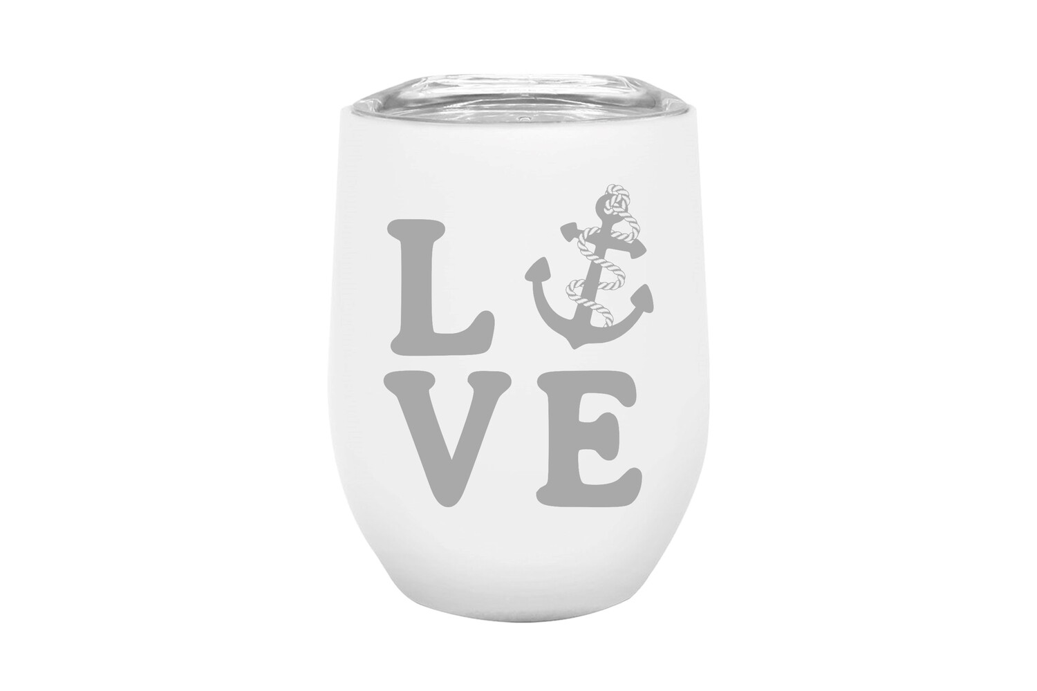 LOVE with Anchor Insulated Tumbler 12 oz
