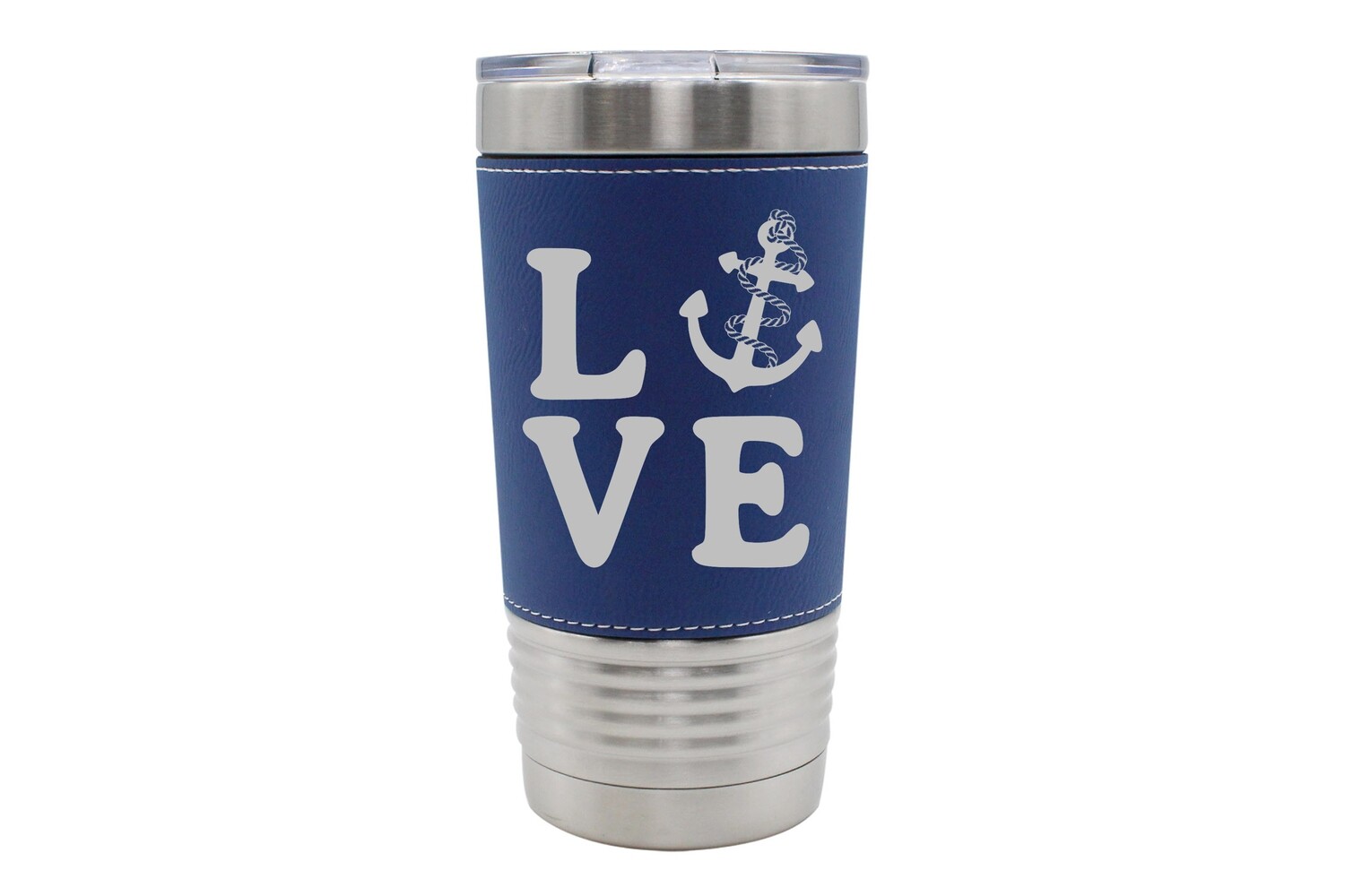 Leatherette 20 oz Love with Anchor Insulated Tumbler