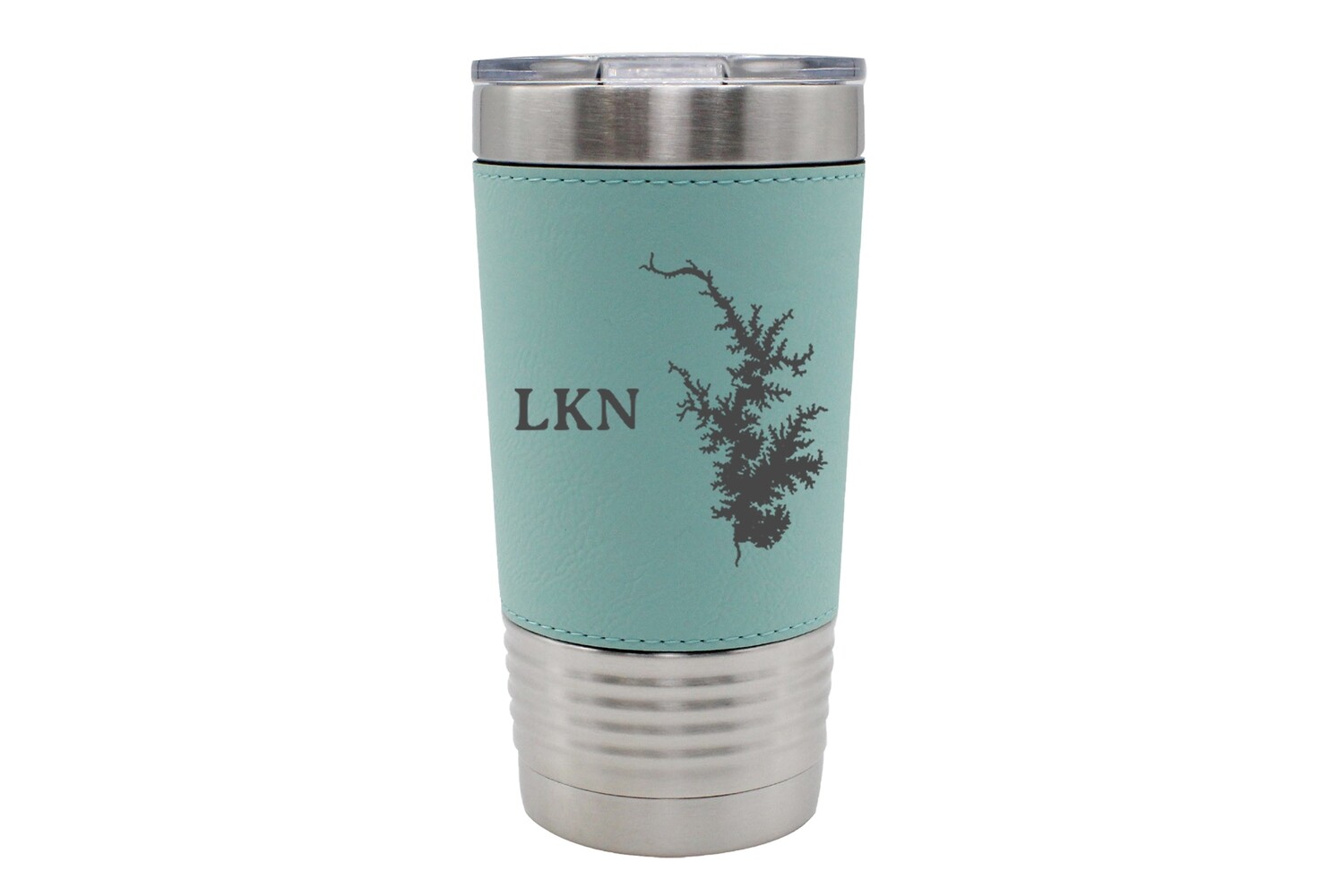 Leatherette 20 oz Body of Water w/Location Name Personalized Insulated Tumbler