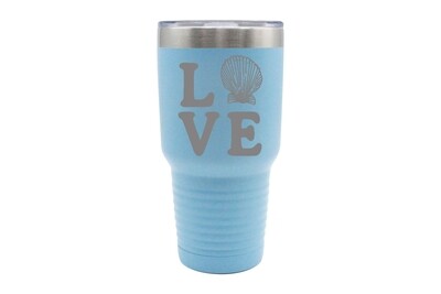 Love with Seashell Insulated Tumbler 30 oz