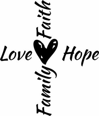 Love Hope Family Faith Leatherette Coaster Set