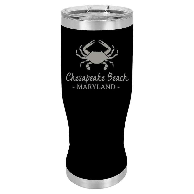 Crab & Customized Location Pilsner Tumbler 20 oz