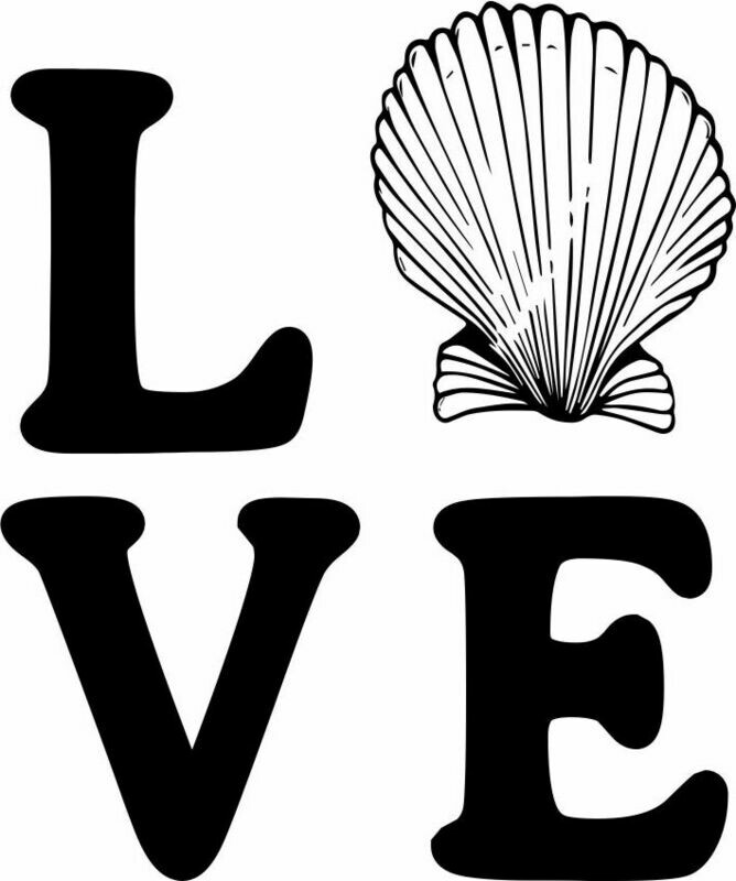 LOVE with Seashell Pilsner Tumbler 20 oz LOVE with Seashell Pilsner Tumbler 20 oz