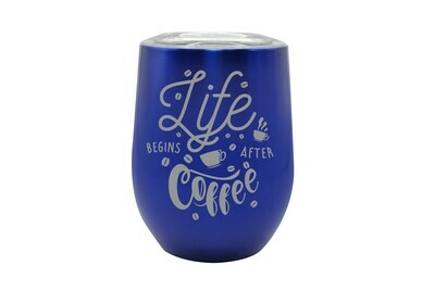 Life Begins After Coffee Insulated Tumbler Life Begins After Coffee Insulated Tumbler