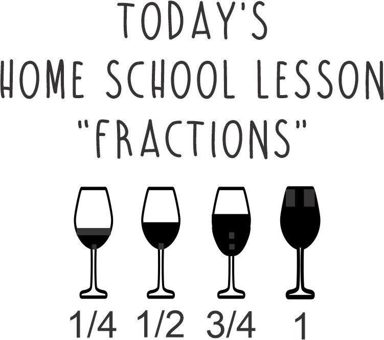 Leatherette 20 oz Today's Home School Lesson "Fractions" Insulated Tumbler