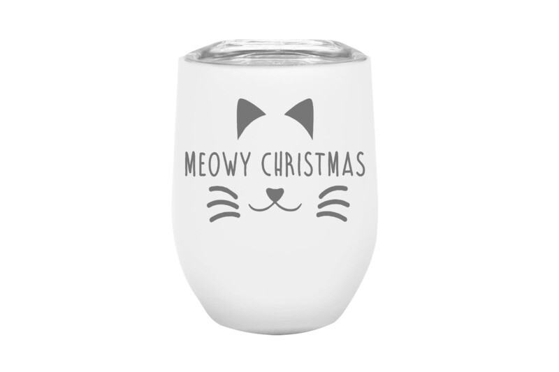 Meowy Christmas Insulated Tumbler 12 oz Meowy Christmas Insulated Tumbler 12 oz