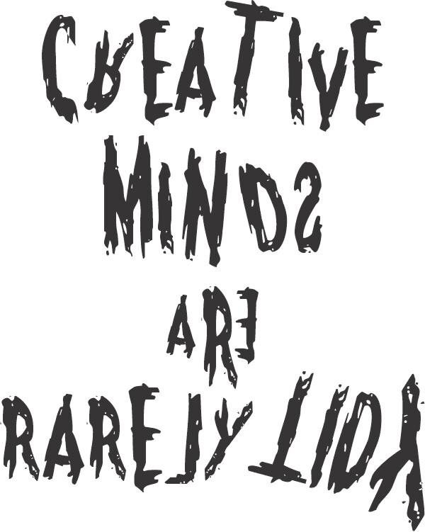 Creative minds are rarely tidy  Insulated Tumbler 30 oz