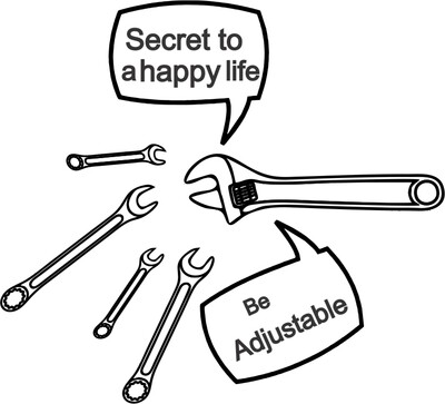 Secret to a Happy Life - Be Adjustable Pilsner 20 oz