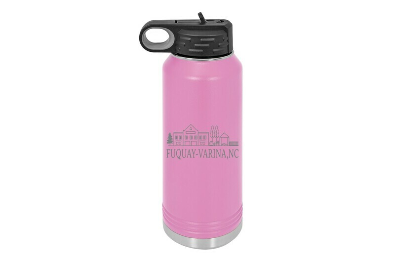 Custom Small Town/Village with City & State Insulated Water Bottle 32 oz