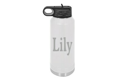 Personalized Insulated Water Bottle with Name 32 oz