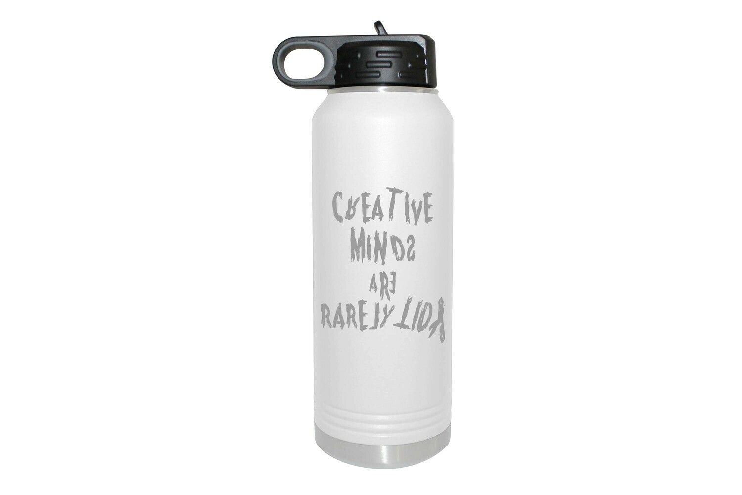 Creative minds are rarely tidy Insulated Water Bottle 32 oz