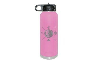 Custom Location with Nautical Themes Insulated Water Bottle 32 oz