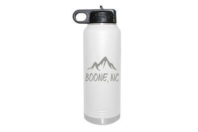 Mountains Customized with City & State Insulated Water Bottle 32 oz