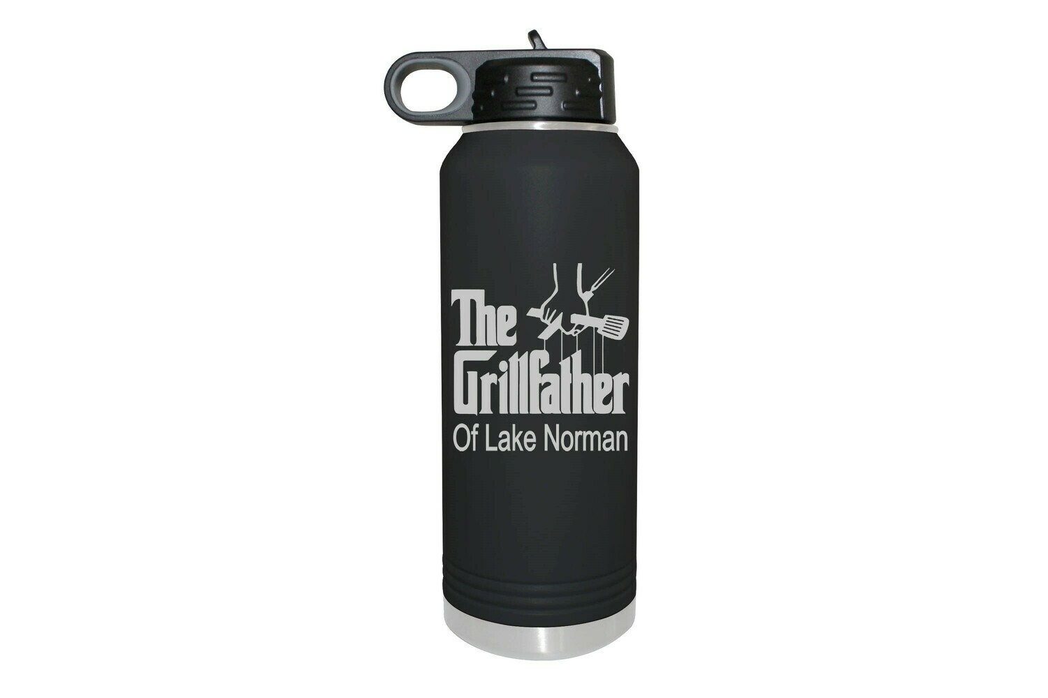 The Grillfather with or without Location Insulated Water Bottle 32 oz