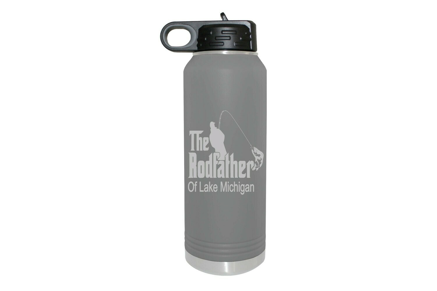 The RodFather with or without Location Insulated Water Bottle 32 oz