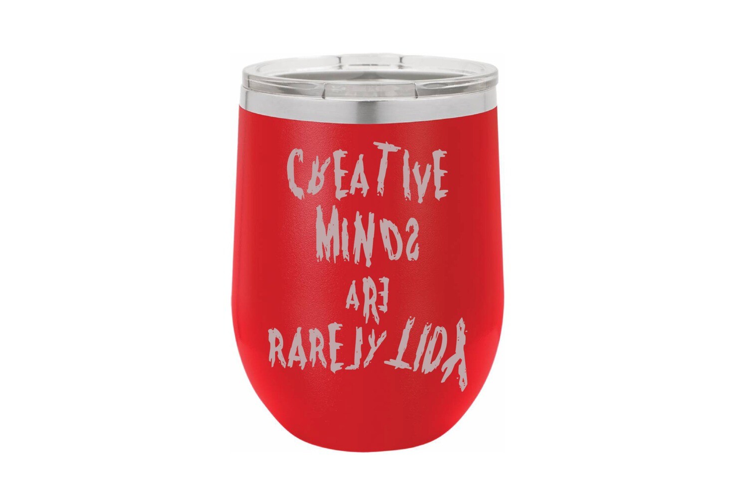 Creative minds are rarely tidy Insulated Tumbler 12 oz