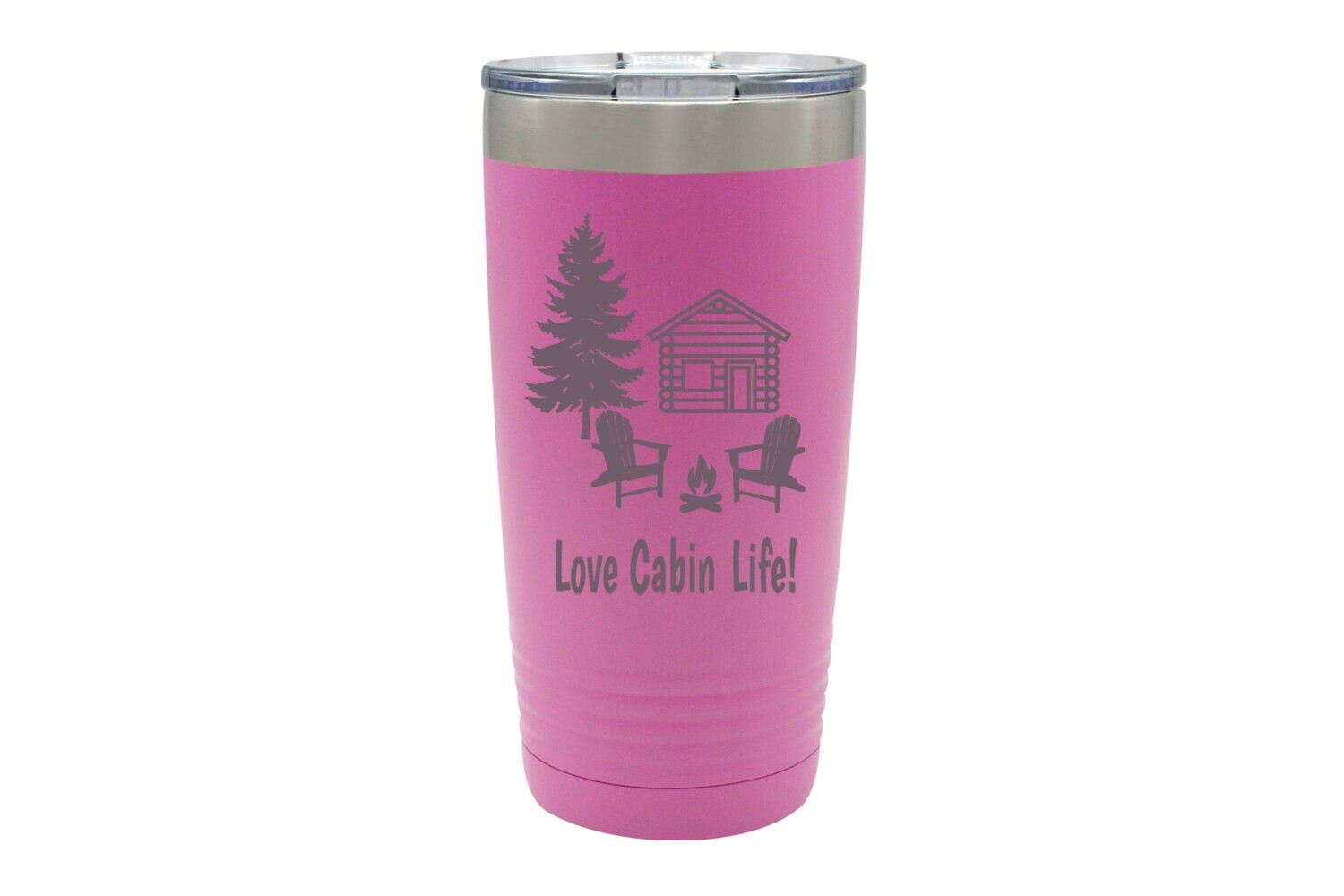 Love Cabin Life or Your Phrase Insulated Tumbler 20 oz