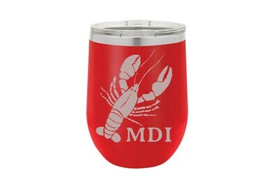 Lobster & Customized Location Insulated Tumbler 12 oz