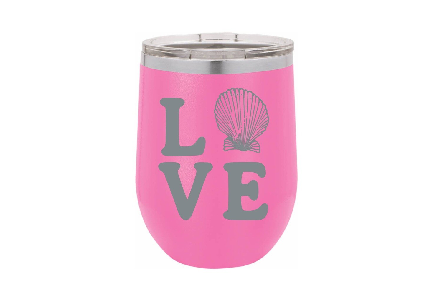 LOVE with Seashell Insulated Tumbler 12 oz