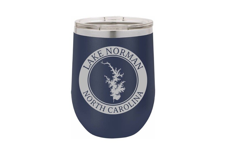 Body of Water w/Circle & Customized Location Insulated Tumbler 12 oz