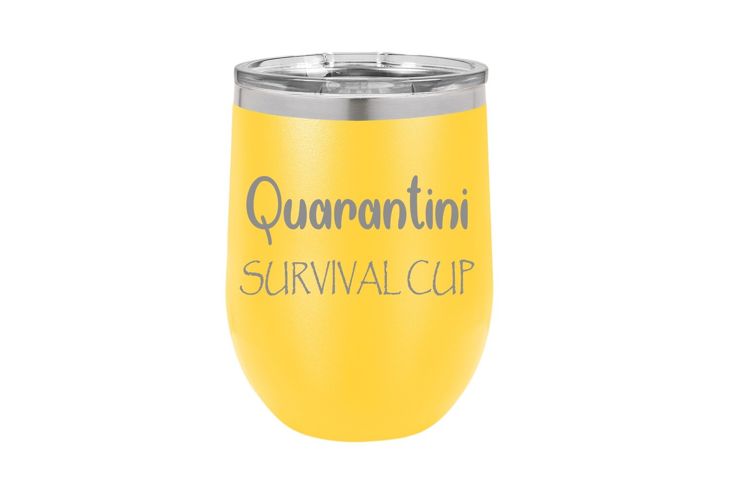 Quarantini Survival Cup Insulated Tumbler 12 oz