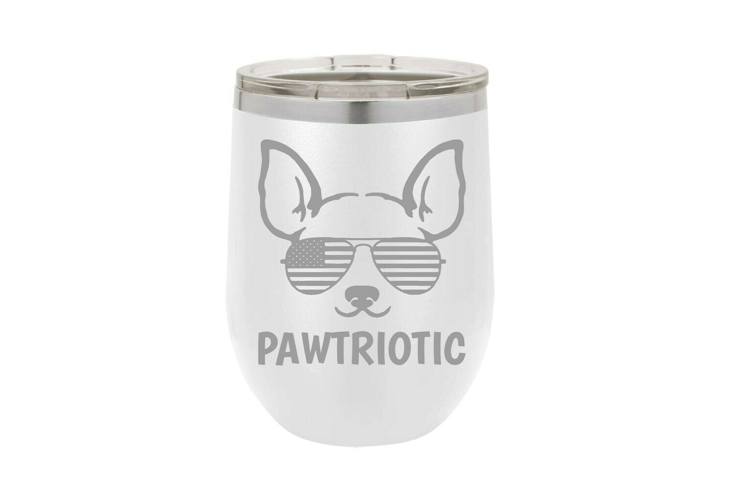 Pawtriotic w/Dog Insulated Tumbler 12 oz