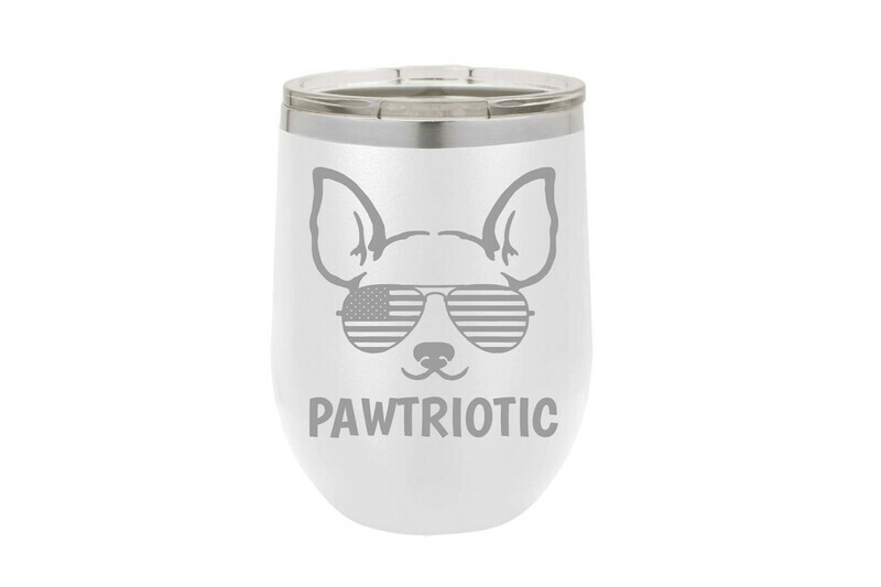 Pawtriotic w/Dog Insulated Tumbler 12 oz Pawtriotic w/Dog Insulated Tumbler 12 oz