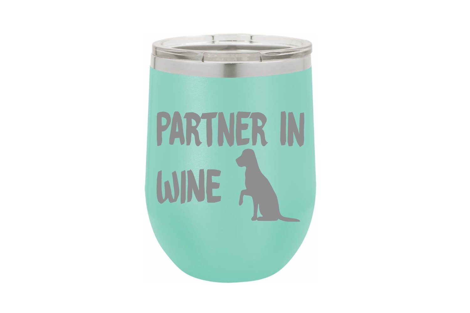 Partner in Wine with Dog Insulated Tumbler 12 oz