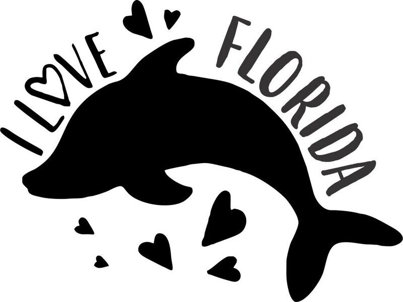 Dolphin with I LOVE (Your Location) Insulated Pilsner 14 oz