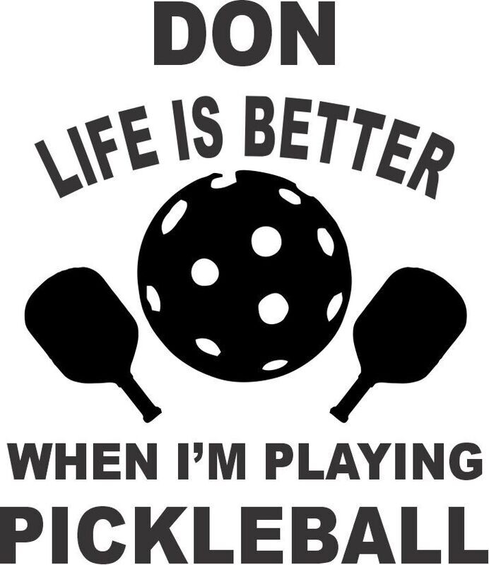Life is Better when I'm Playing PICKLEBALL (with or without Name or Location) Insulated Water Bottle 32 oz