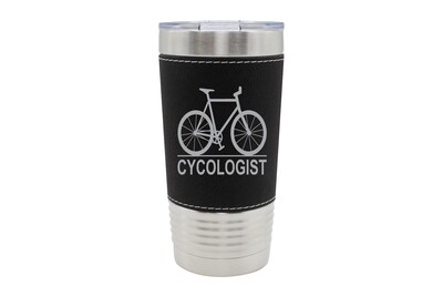 Leatherette 20 oz Cycologist Insulated Tumbler