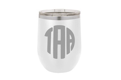 Monogrammed Insulated Tumbler 12 oz