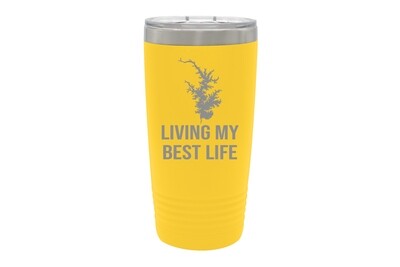 Living My Best Life w/Your Body of Water Insulated Tumbler 20 oz