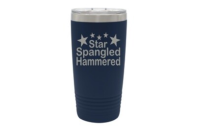 Star Spangled Hammered Insulated Tumbler 20 oz
