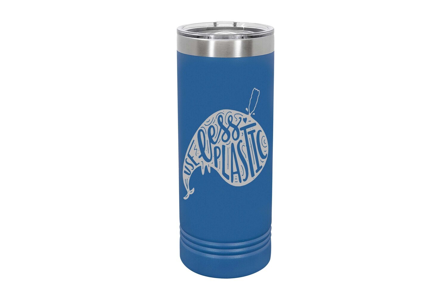 Skinny 22 oz Whale w/Use Less Plastic Insulated Tumbler