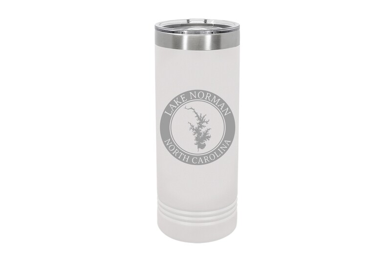 Skinny 22 oz Body of Water w/Circle & Custom Location Insulated Tumbler