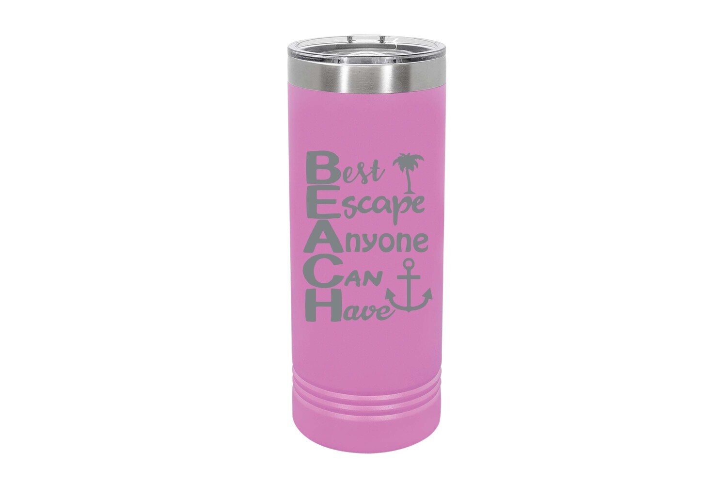 Skinny 22 oz BEACH Best Escape Anyone Can Have Insulated Tumbler
