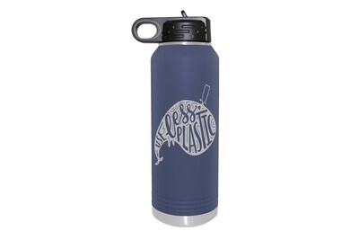 Whale w/Use Less Plastic Insulated Water Bottle 32 oz