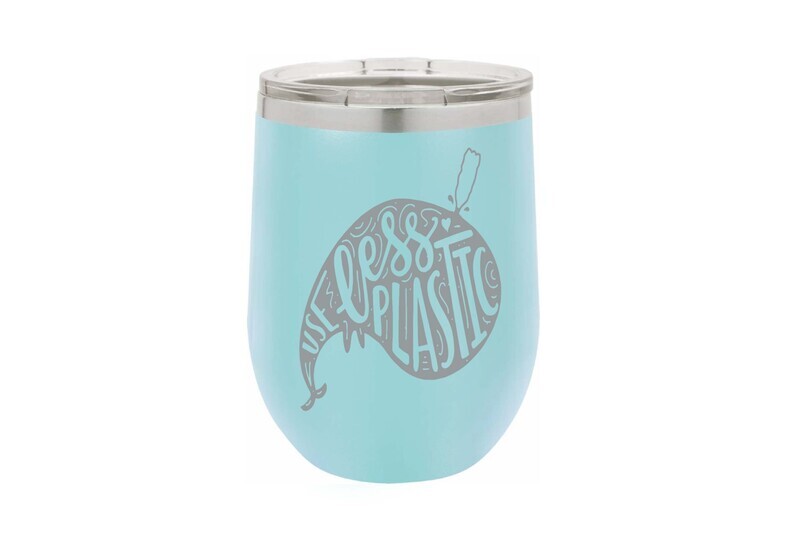 Whale w/Use Less Plastic Insulated Tumbler 12 oz