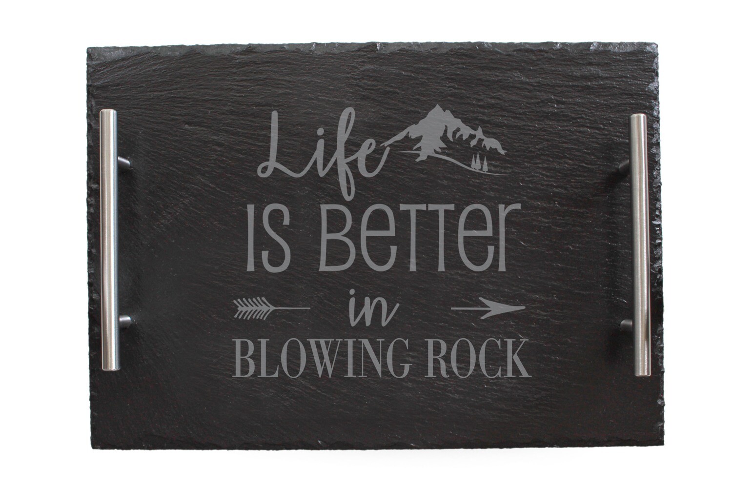 Life is Better Customized with City/Location Slate Serving Tray