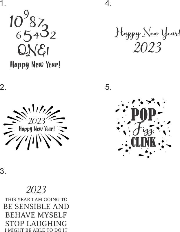 NEW YEAR Sayings (choose from 5 designs) Insulated Tumbler 30 oz