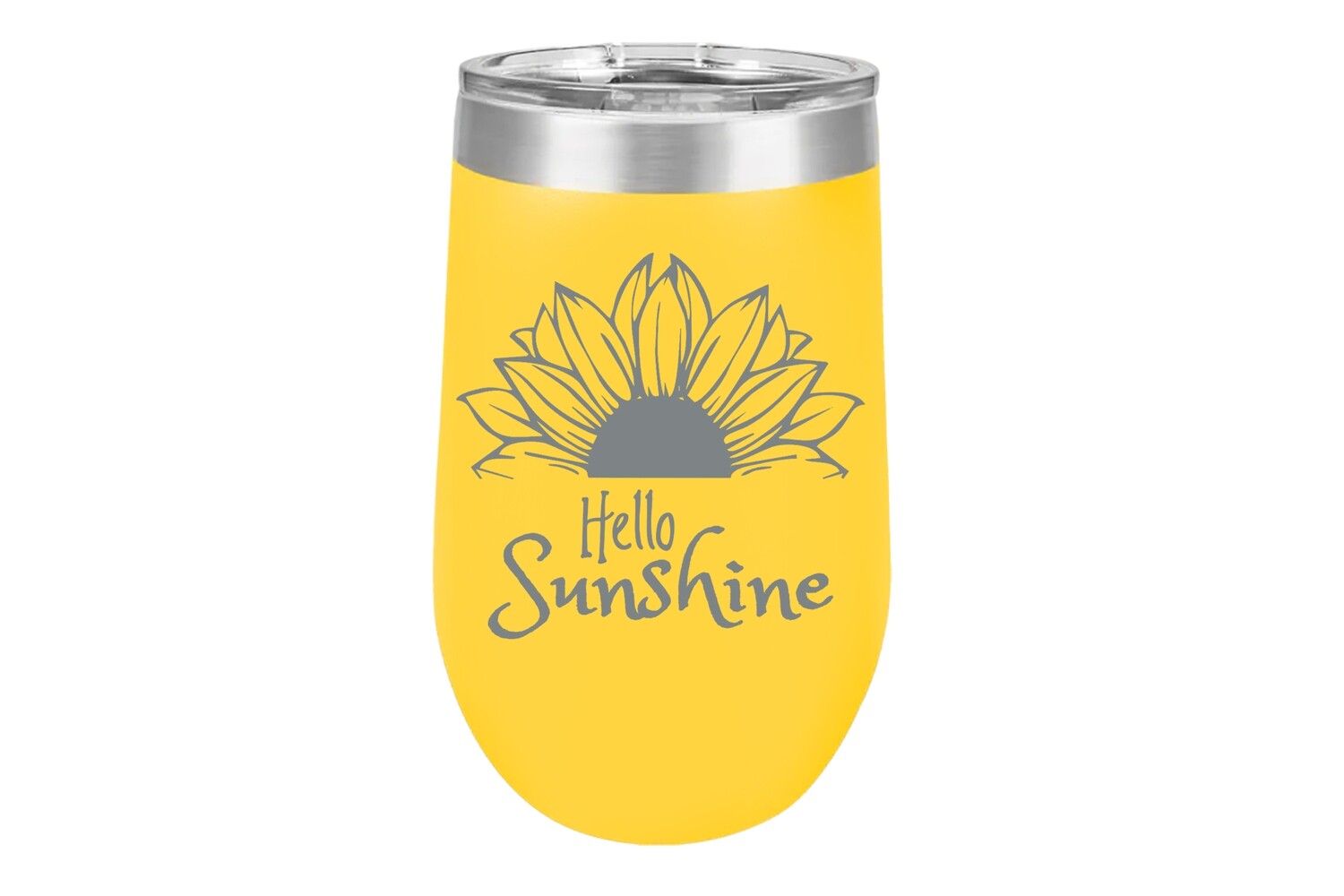 Sunflower with Hello Sunshine 16 oz Insulated Tumbler
