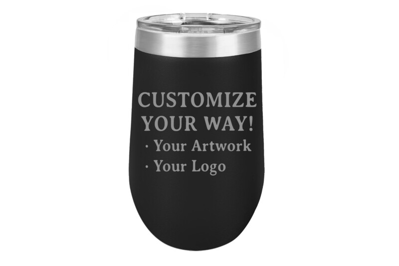 Customize Your Way -16 oz Insulated Tumbler - BLACK
