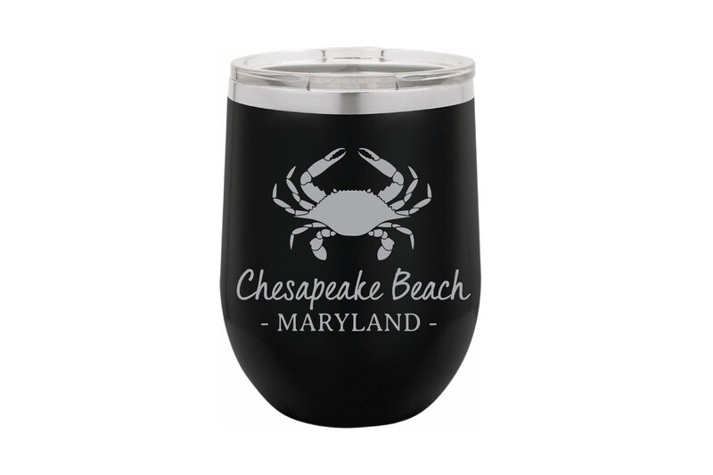 Crab & Customized Location Insulated Tumbler 12 oz