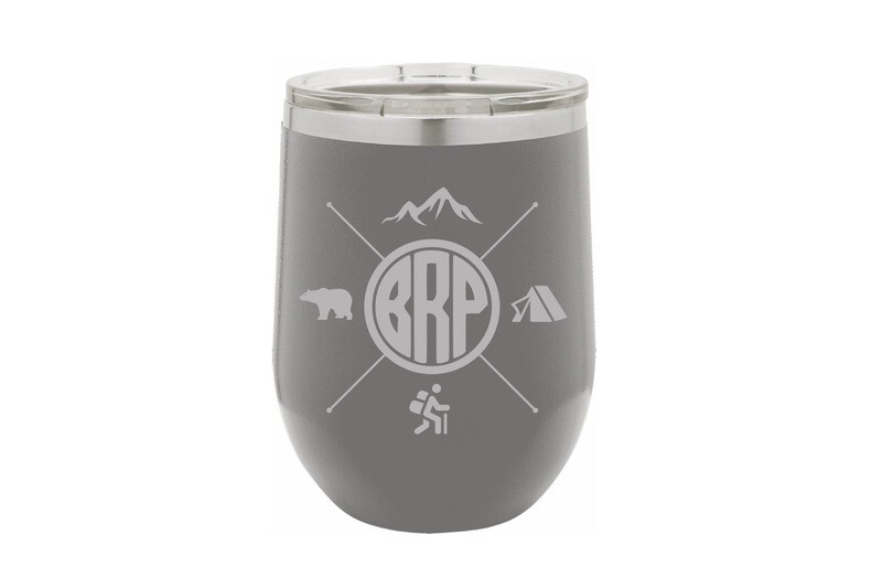 Recreation themes with Customized Location Abbreviation Insulated Tumbler 12 oz