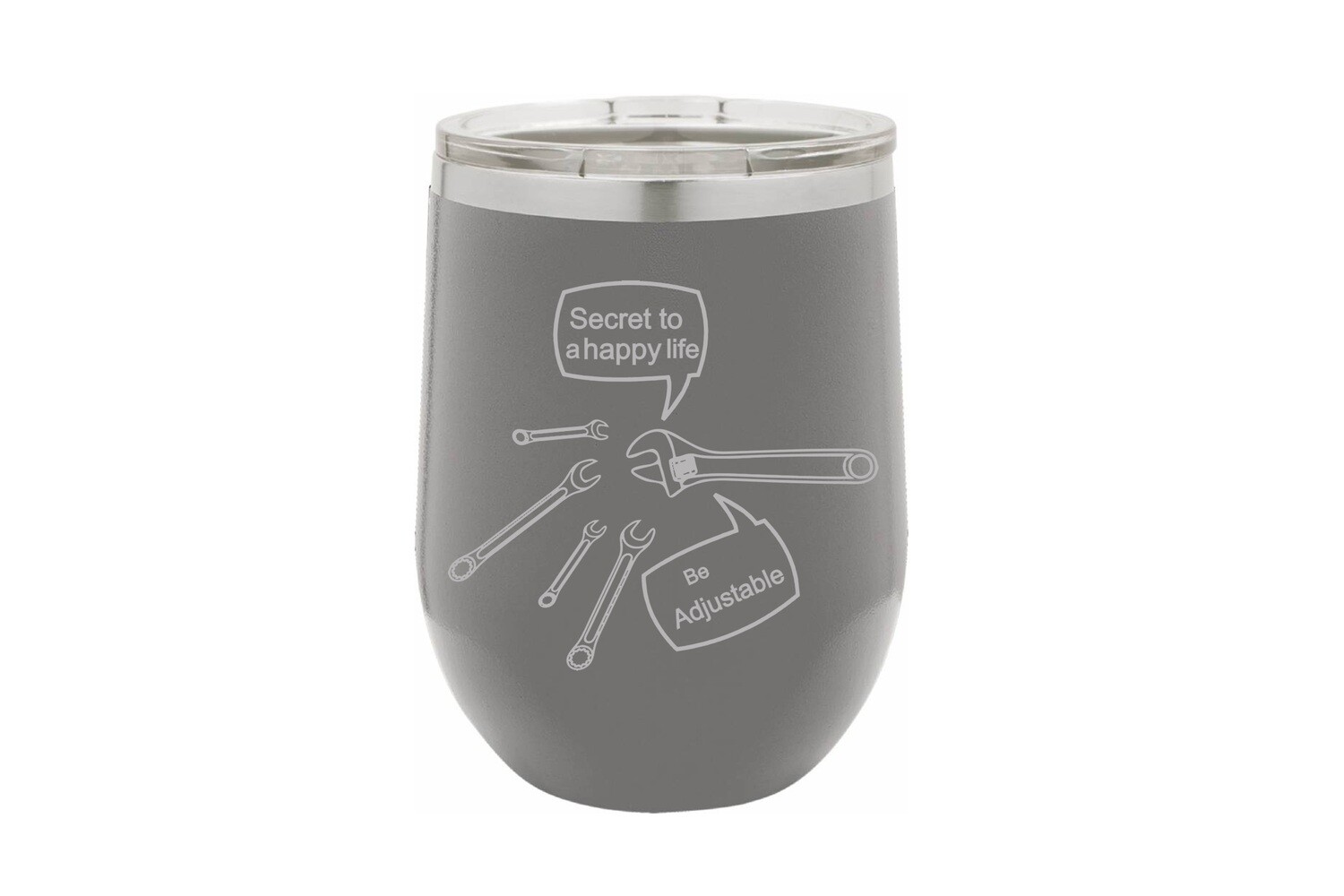 Secret to a Happy Life - Be Adjustable Insulated Tumbler 12 oz