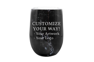 Marble Pattern Customize Your Way 12 oz Insulated Tumbler includes Upgraded Lid