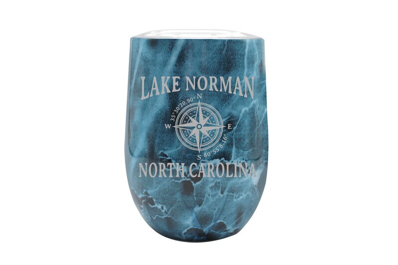 Marble Pattern Latitude & Longitude 12 oz Insulated Tumblers includes Upgraded Lid