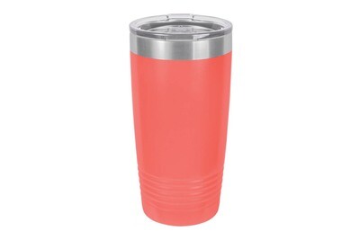 20 oz Discontinued Style Coral Color Insulated Tumbler (can be customized)