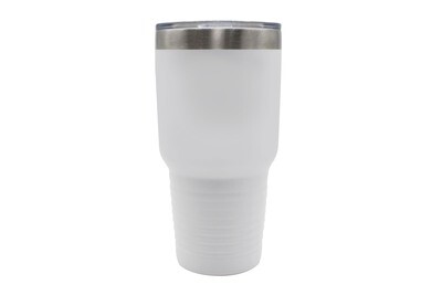 30 oz Discontinued Style White Insulated Tumbler (can be customized)